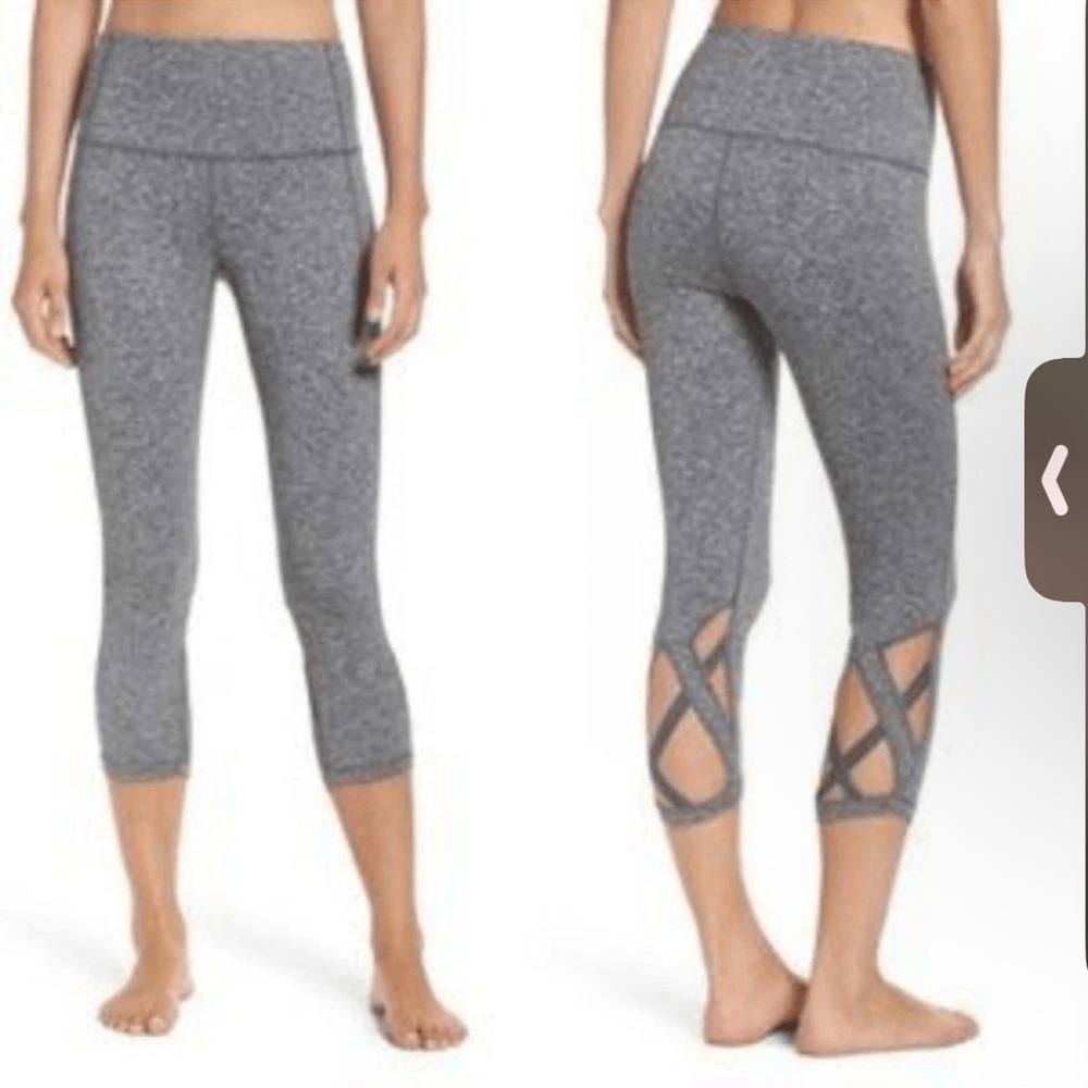 Zella Camila Crisscross Strap Crop Leggings